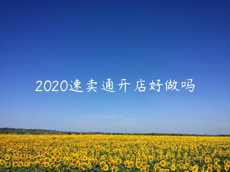 2020速賣通開店好做嗎